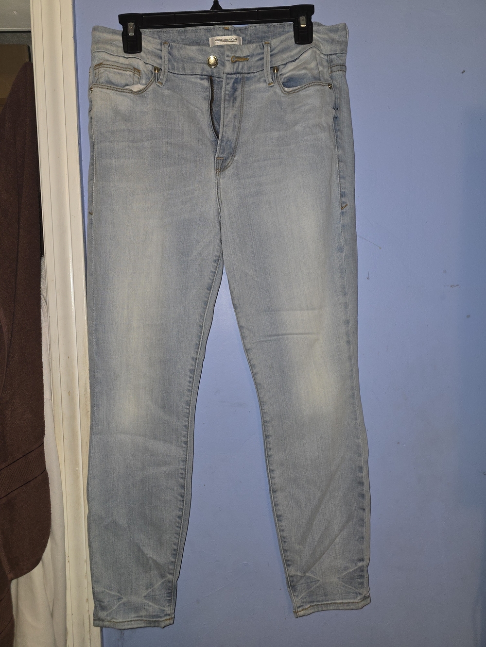 Good American Good Legs Jeans Light Wash Stretch Denim Women’s Size 10/30